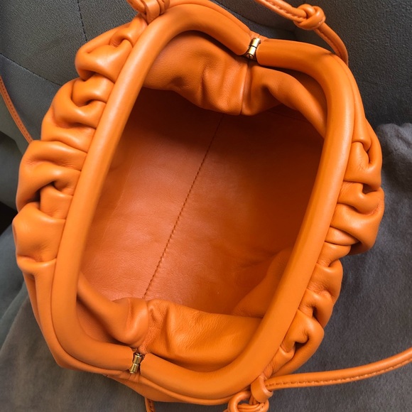 Bottega Veneta Mini Pouch in Orange - Picture 7 of 9